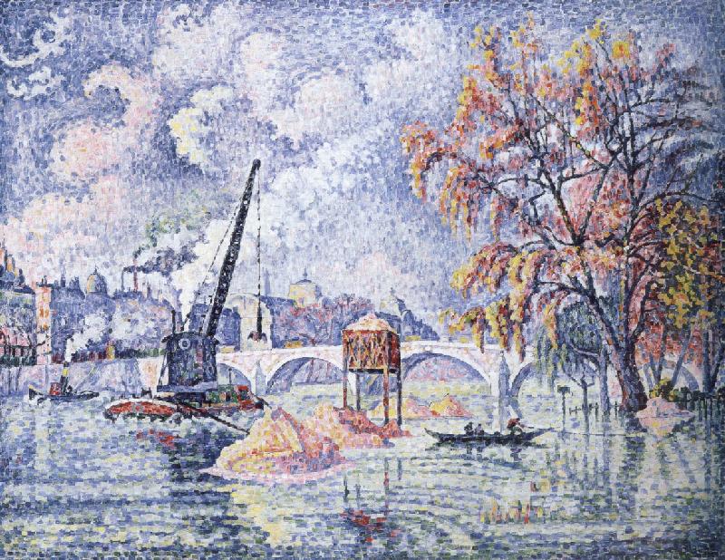 Paul Signac flood at the pont royal